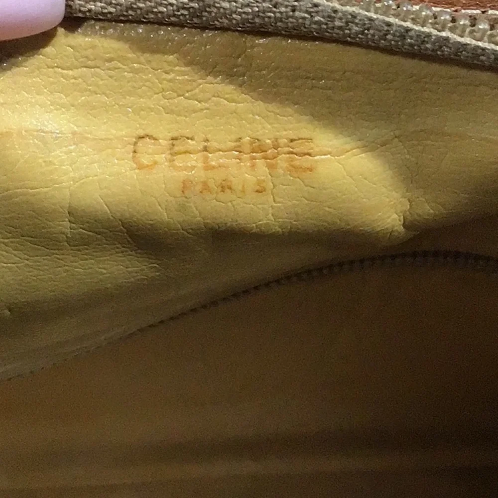 Vintage Celine Macadam Clutch Cosmetic Bag